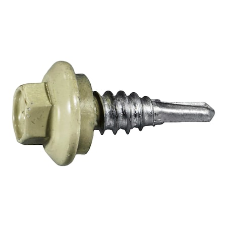 Buildright 1/4" x 7/8 in Hex Hex Machine Screw, Zinc Plated Steel, 384 PK 54077